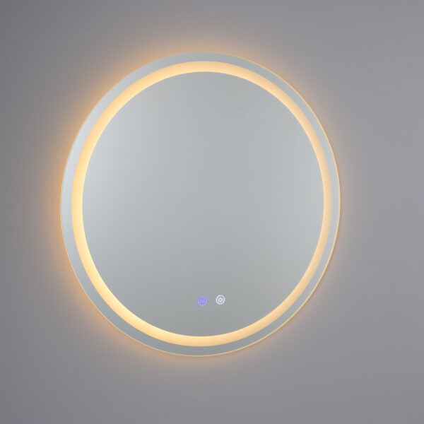 Soajo Circular Inner LED Bathroom Mirror