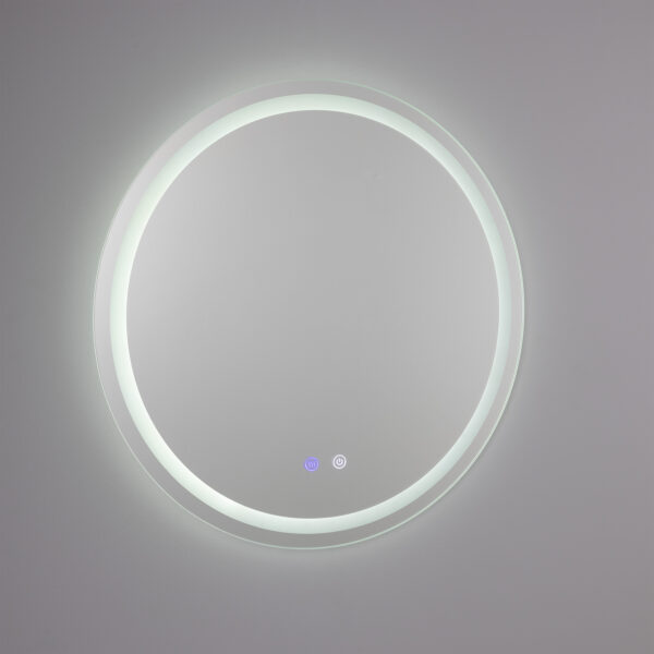 Soajo Circular Inner LED Bathroom Mirror - Image 4