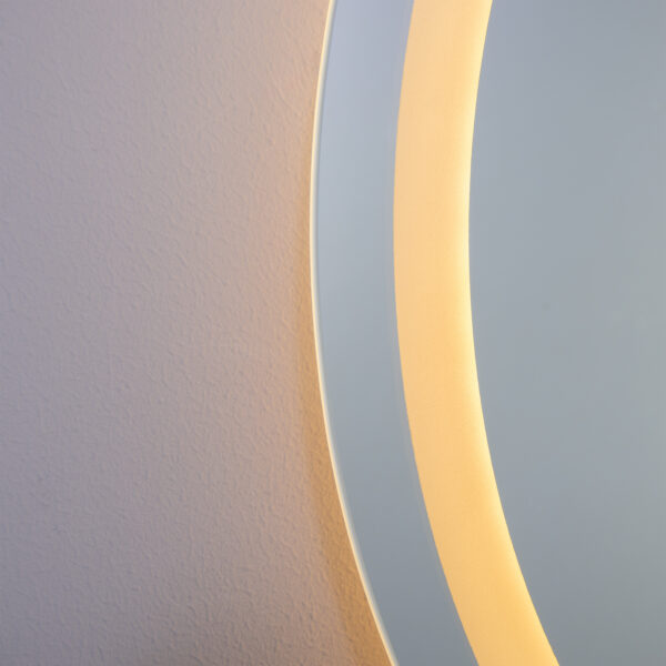 Soajo Circular Inner LED Bathroom Mirror - Image 3