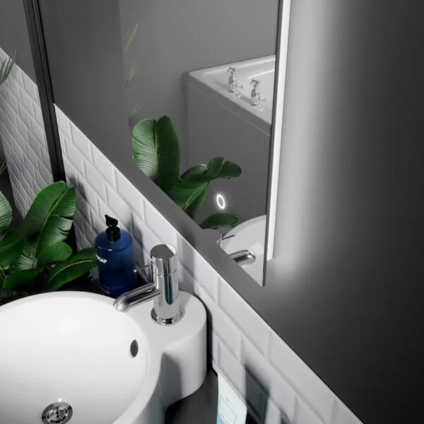 Auriga LED Bathroom Mirror 390mm x 500mm - Image 3