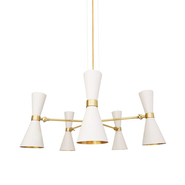 Cairo Mid-Century Five Arm Chandelier