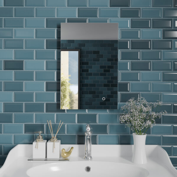 Auriga LED Bathroom Mirror 400mm x 600mm - Image 2