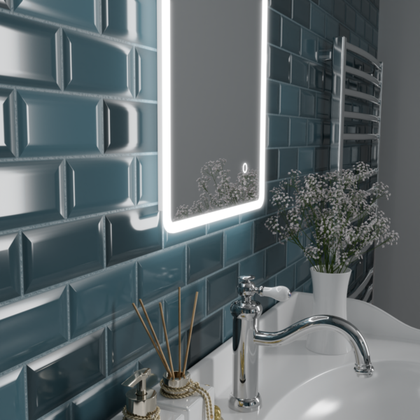 Carina LED Bathroom Mirror 400mm x 600mm - Image 3