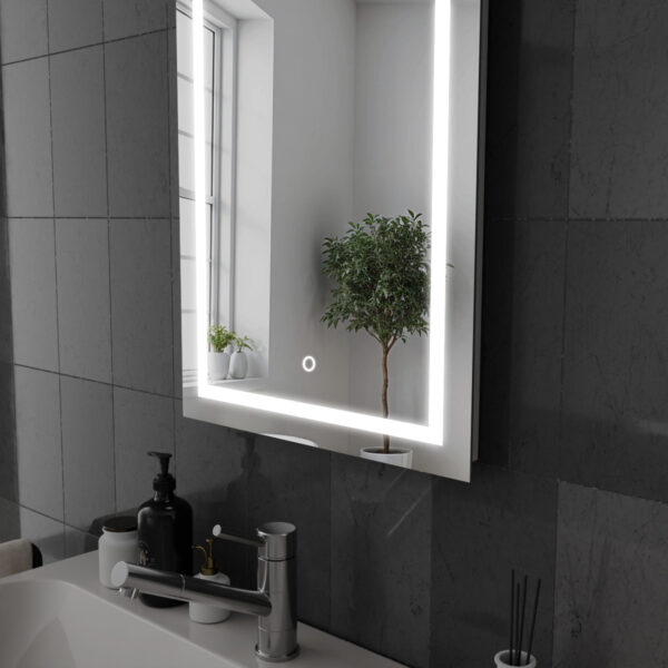 Cassio LED Bathroom Mirror 500mm x 700mm - Image 3