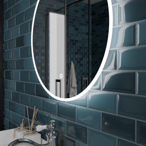 Aquila LED Bathroom Mirror 800mm x 800mm - Image 3