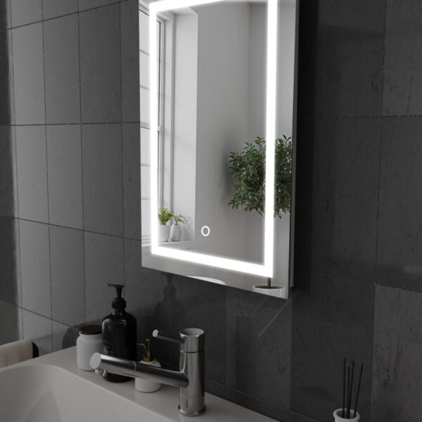 Cassio LED Bathroom Mirror 400mm x 600mm - Image 4