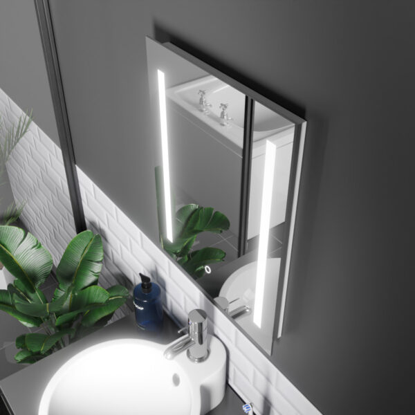 Lynx LED Bathroom Mirror 390mm x 500mm - Image 3