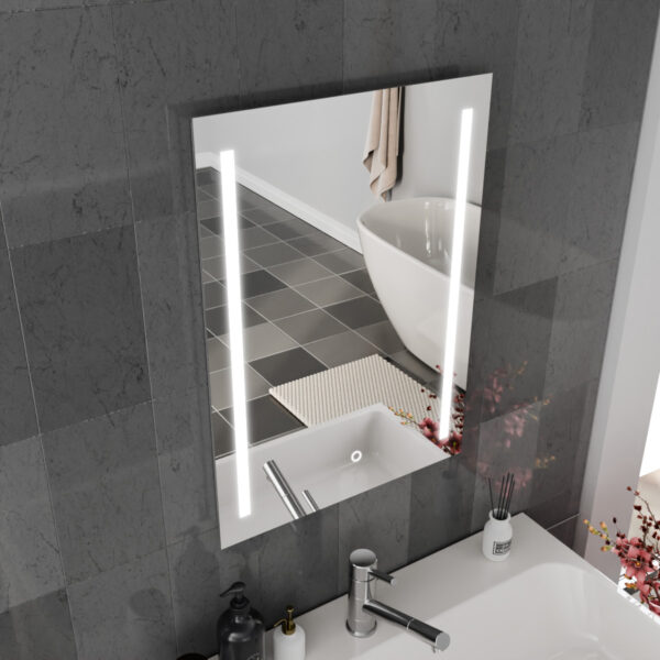 Lynx LED Bathroom Mirror 500mm x 700mm - Image 3