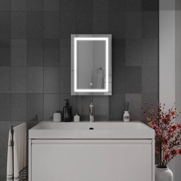 Cassio LED Bathroom Mirror 400mm x 600mm - Image 3