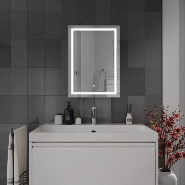 Cassio LED Bathroom Mirror 500mm x 700mm - Image 2