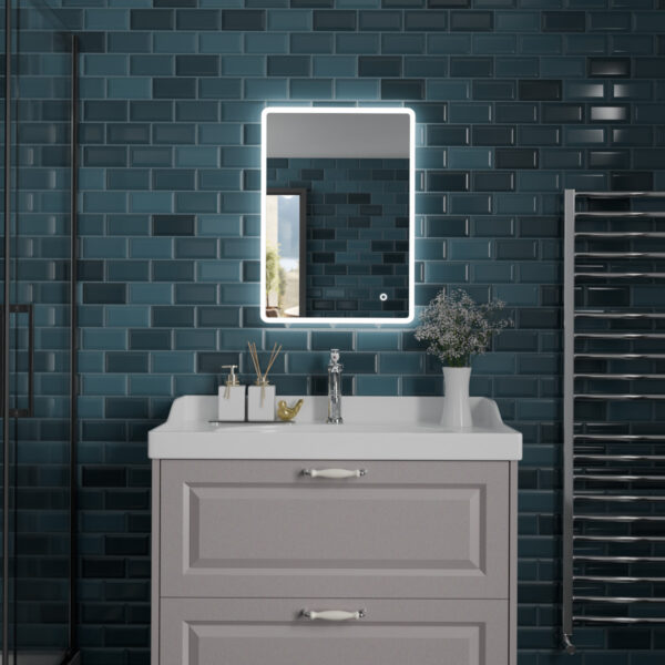 Carina LED Bathroom Mirror 500mm x 700mm - Image 2