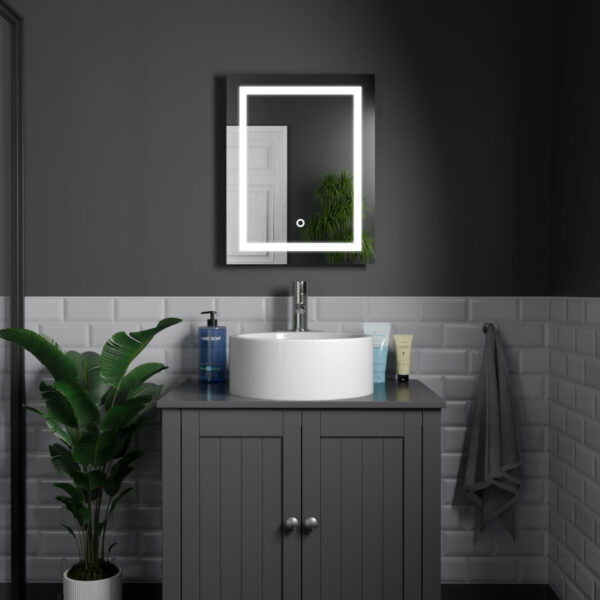 Cassio LED Bathroom Mirror 390mm x 500mm - Image 4