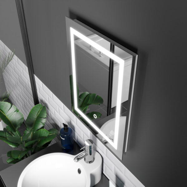 Cassio LED Bathroom Mirror 390mm x 500mm - Image 2