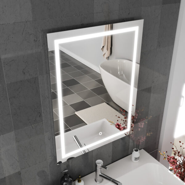 Cassio LED Bathroom Mirror 600mm x 800mm - Image 4