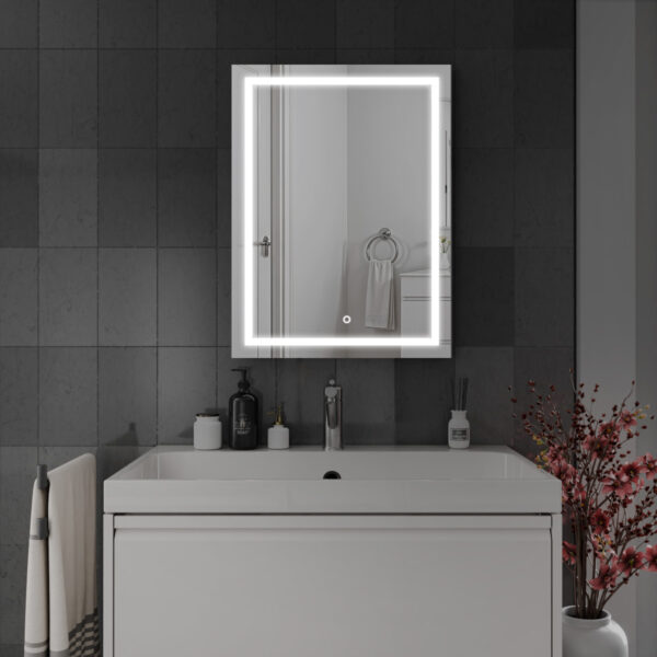 Cassio LED Bathroom Mirror 600mm x 800mm - Image 2