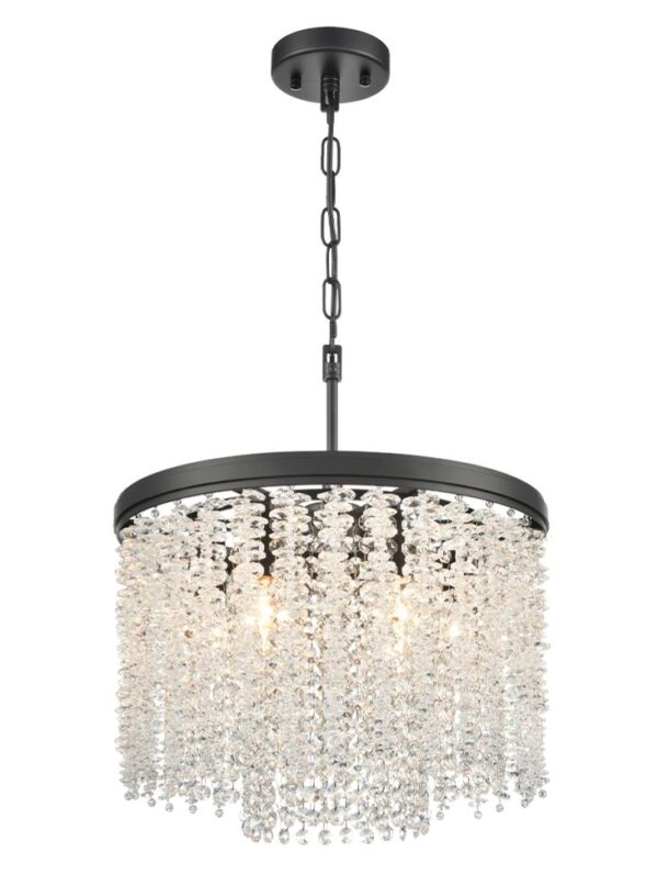 Colombo Matt Black 6 Light Pendant