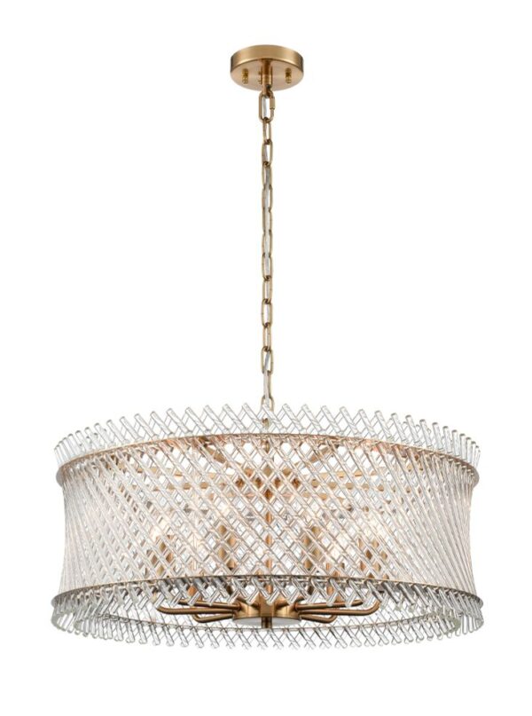 Erbil Aged Brass 9 Light Pendant