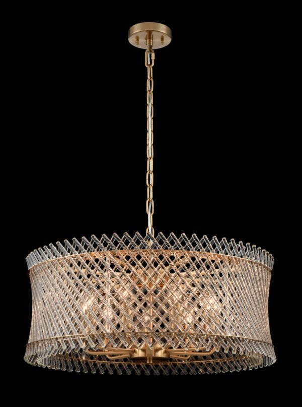 Erbil Aged Brass 9 Light Pendant - Image 2