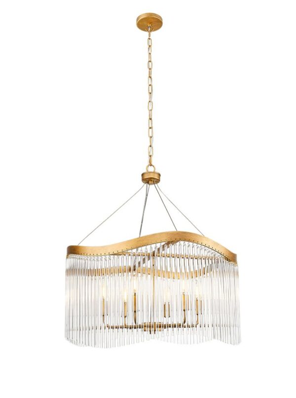 Hastings Aged Brass 6 Light Pendant