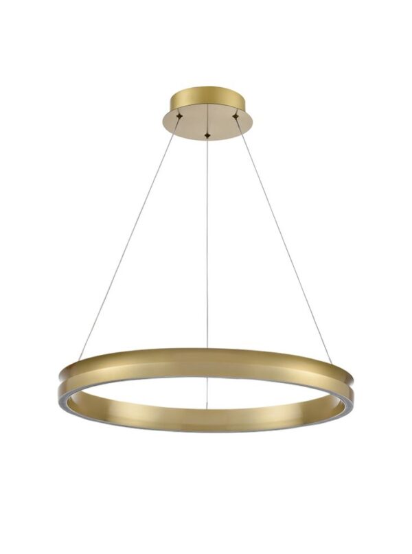 Eindhoven 600mm Satin Brass LED Pendant - Image 2