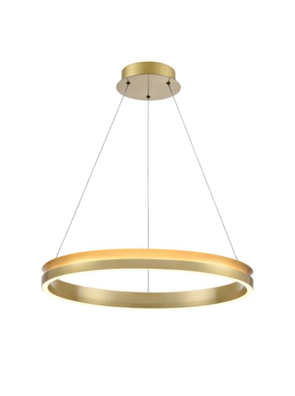 Eindhoven 600mm Satin Brass LED Pendant